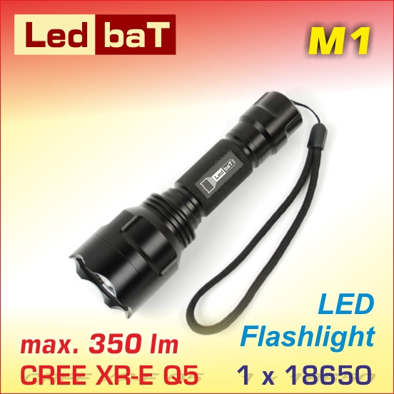 LedbaT M1 LED baterka Q5, 1x18650