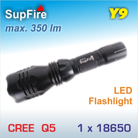 SupFire Y9 LED baterka Q5, 1x18650