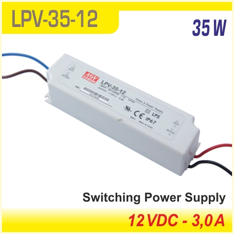 LPV-35-12 napájací zdroj 35W 12V/3,0A IP67