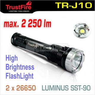 TrustFire TR-J10 LED baterka SST-90, 2x26650