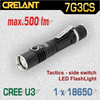 Crelant 7G3CS LED baterka U3, 1x18650