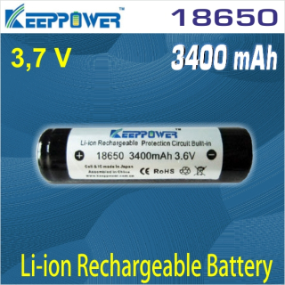 Keeppower 18650 / 3400mAh Li-Ion aku s OCHR